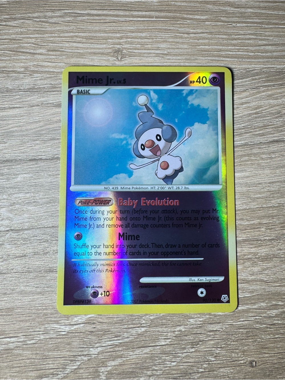 Mime Jr. #90/Reverse Holo/Pokemon Diamond & Pearl